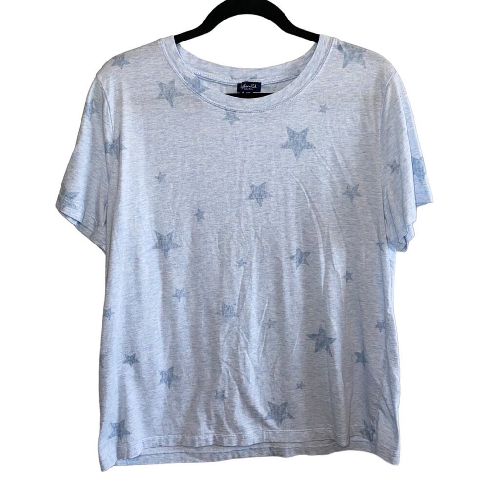 Splendid Star Print Tee XXL Blueโ Short Sleeve Soft Casual T Shirt